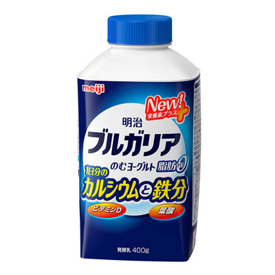 明治　ブルガリアのむヨーグルト　1日分のカルシウムと鉄分　400g