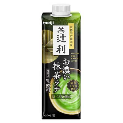 明治　辻利　お濃い抹茶ラテ　210ml