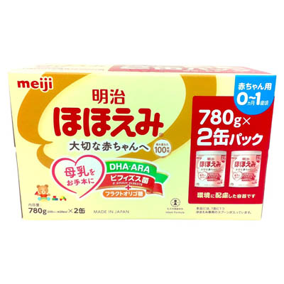 明治　ほほえみ　780ｇ×2缶パック