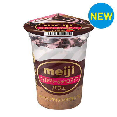 明治　ストロベリー＆チョコアイスパフェ