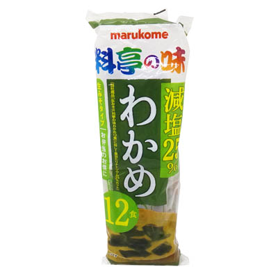 マルコメ 生みそ汁料亭の味 減塩わかめ 12食