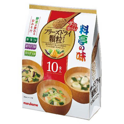 マルコメ　料亭の味フリーズドライ顆粒タイプ　アソート　10食入