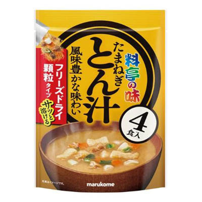 マルコメ 料亭の味 たまねぎとん汁 フリーズドライ顆粒タイプ 4食