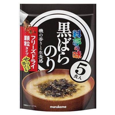 マルコメ 料亭の味 黒ばらのり フリーズドライ顆粒タイプ 5食入