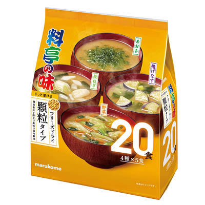 マルコメ 料亭の味アソート フリーズドライ顆粒タイプ 4種×5食入