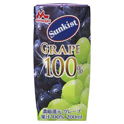 森永乳業 サンキスト グレープ100% 200ml