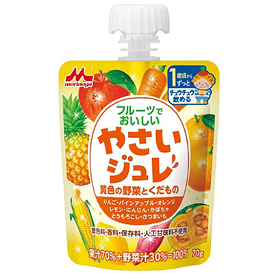 森永乳業 フルーツでおいしいやさいジュレ 黄色の野菜とくだもの ７０ｇ