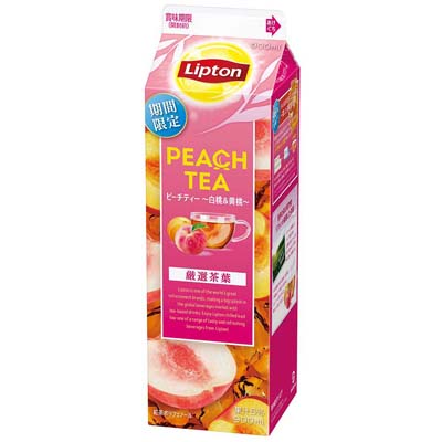 森永 リプトン ピーチティー白桃&黄桃 900ml