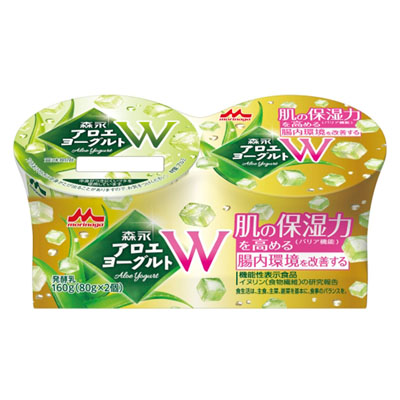 森永乳業　アロエヨーグルトW　80ｇ×2個入