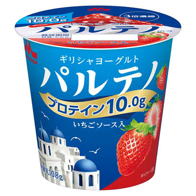 森永乳業　ギリシャヨーグルト　パルテノ　いちごソース入　108ｇ