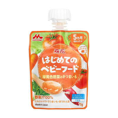 森永乳業　はじめてのベビーフード　緑黄色野菜とさつまいも　70ｇ
