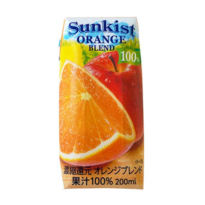 サンキスト 100%オレンジブレンド 200ml