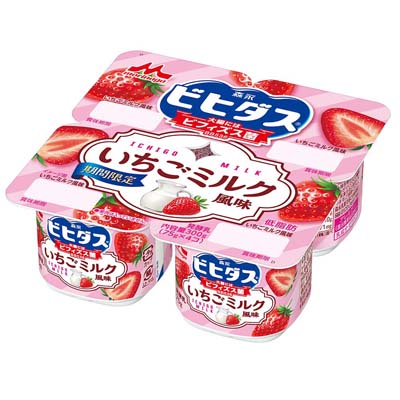 森永　ビヒダスヨーグルト　いちごミルク風味　75g×4個