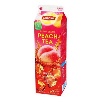 森永乳業　リプトン　ピーチティー　白桃＆黄桃　900ml