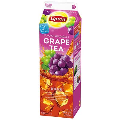 森永乳業　リプトン　グレープティー赤ぶどう＆白ぶどう　900ml