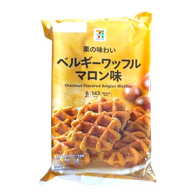 セブンプレミアム　ベルギーワッフル　マロン味　6個入