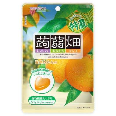 マンナンライフ　ぎゅぎゅっと特濃蒟蒻畑　温州みかん味　50g