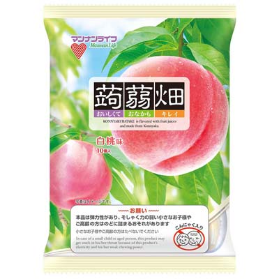 マンナンライフ 蒟蒻畑 白桃味 10個入
