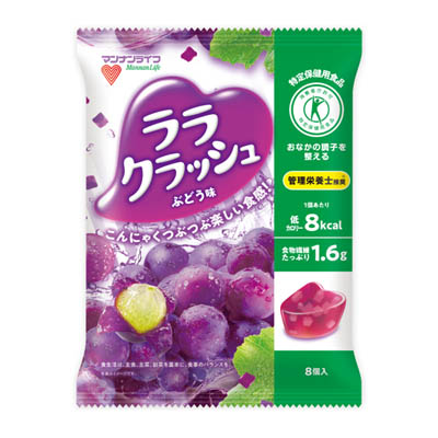 マンナンライフ ララクラッシュ ぶどう味 8個入