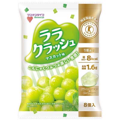 マンナンライフ 蒟蒻畑ララクラッシュ マスカット味 24g×8個入