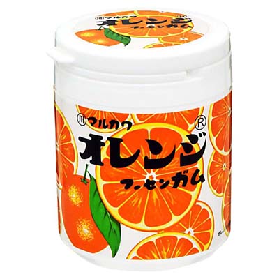 丸川　オレンジフーセンガム　ボトル　１３０ｇ