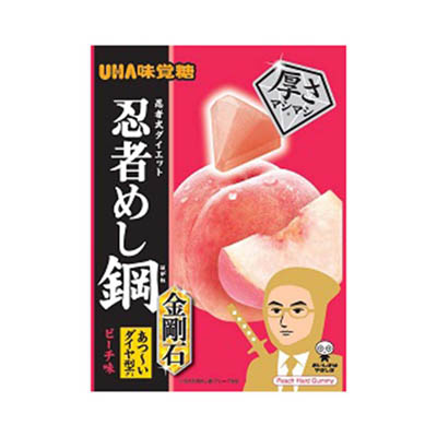 UHA味覚糖　忍者めし鋼　金剛石　ピーチ味　45ｇ