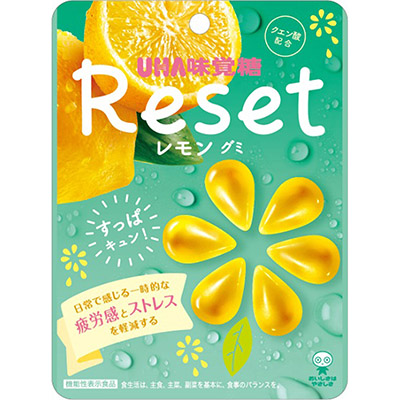 UHA味覚糖　リセットレモングミ　４０ｇ