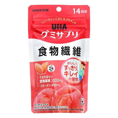 UHAグミサプリ　食物繊維　14日分