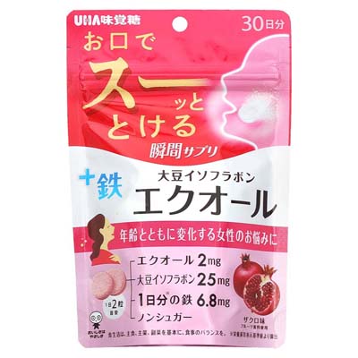 UHA味覚糖　瞬間サプリ　エクオール　30日分