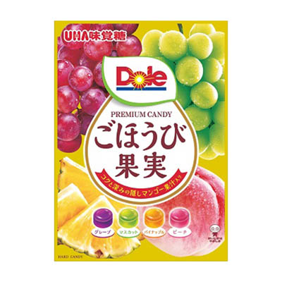 UHA味覚糖　Dole　ごほうび果実キャンディ4種アソート　84ｇ