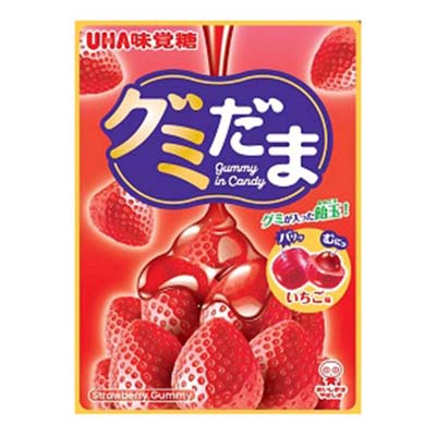 UHA味覚糖　グミだま　いちご　55ｇ