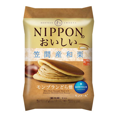 モンテール　笠間産和栗　モンブランどら焼　1個入