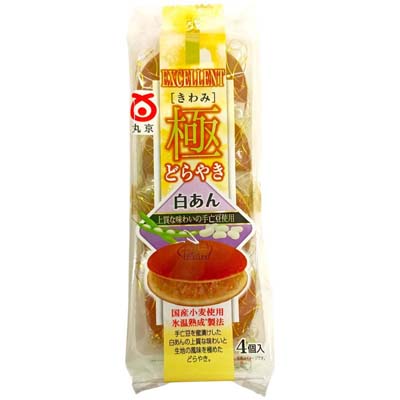 丸京　極どらやき白あん　４個入