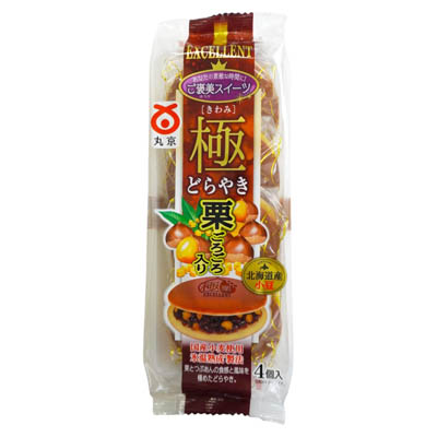 丸京　極どらやき　栗ごろごろ入り　4個入