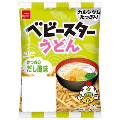 おやつカンパニー　ベビースターうどんミニ　かつおのだし風味　20ｇ