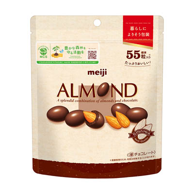 明治　アーモンドチョコレート　シンプル包装大容量パウチ　231ｇ