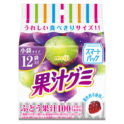 明治 果汁グミスマートパック ぶどう果汁100 163g