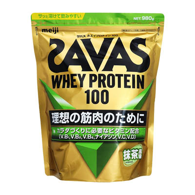 明治　ザバス　ホエイプロテイン100　抹茶風味　980ｇ