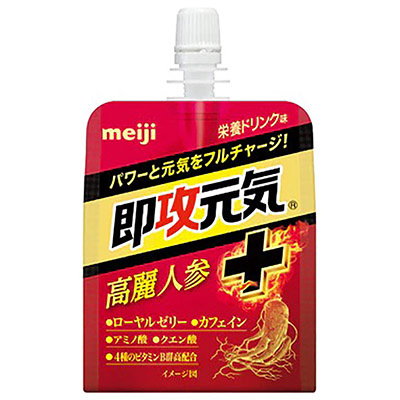 明治　即攻元気ゼリー　高麗人参 栄養ドリンク味　１８０ｇ
