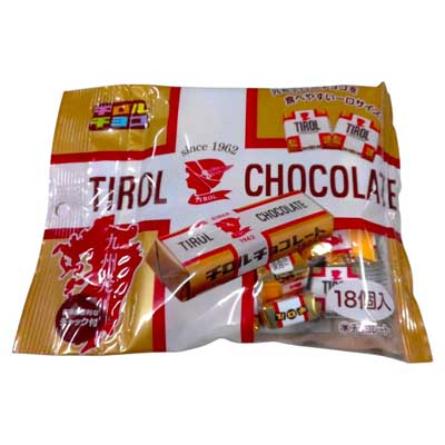 チロルチョコ　ミルクヌガーパック　18個入