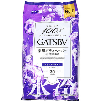 ☆ギャツビー アイスデオドラント ボディペーパー アイスフルーティ 30枚入