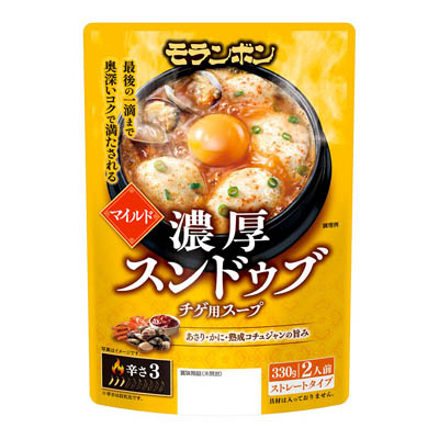モランボン　濃厚スンドゥブ　チゲ用スープ　マイルド　2人前