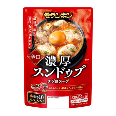 モランボン　濃厚スンドゥブ　チゲ用スープ　辛口　2人前