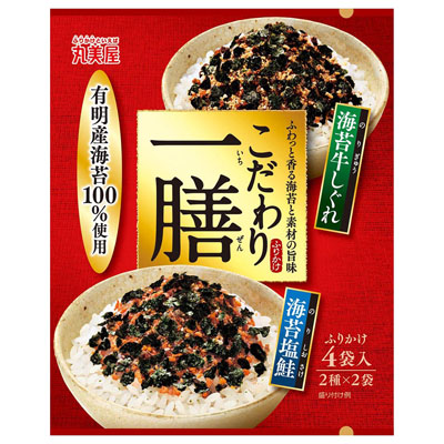 丸美屋　こだわり一膳 海苔塩鮭＆海苔牛しぐれ 4袋入