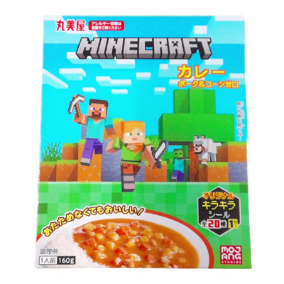 丸美屋　マインクラフトカレー　ポーク＆コーン甘口　160ｇ