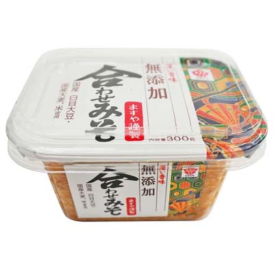 ますやみそ カップ無添加合わせみそ300g