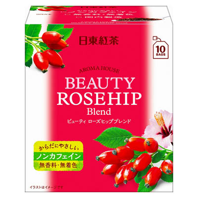 日東紅茶アロマハウスビューティーローズヒップブレンド10袋入
