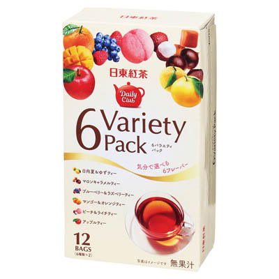 日東紅茶　デイリークラブ６バラエティパック　12袋