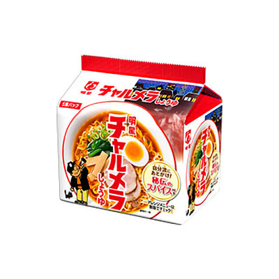 明星　チャルメラしょうゆ５個パック