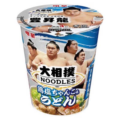 明星　大相撲NOODLES　鶏塩ちゃんこ味うどん　70ｇ